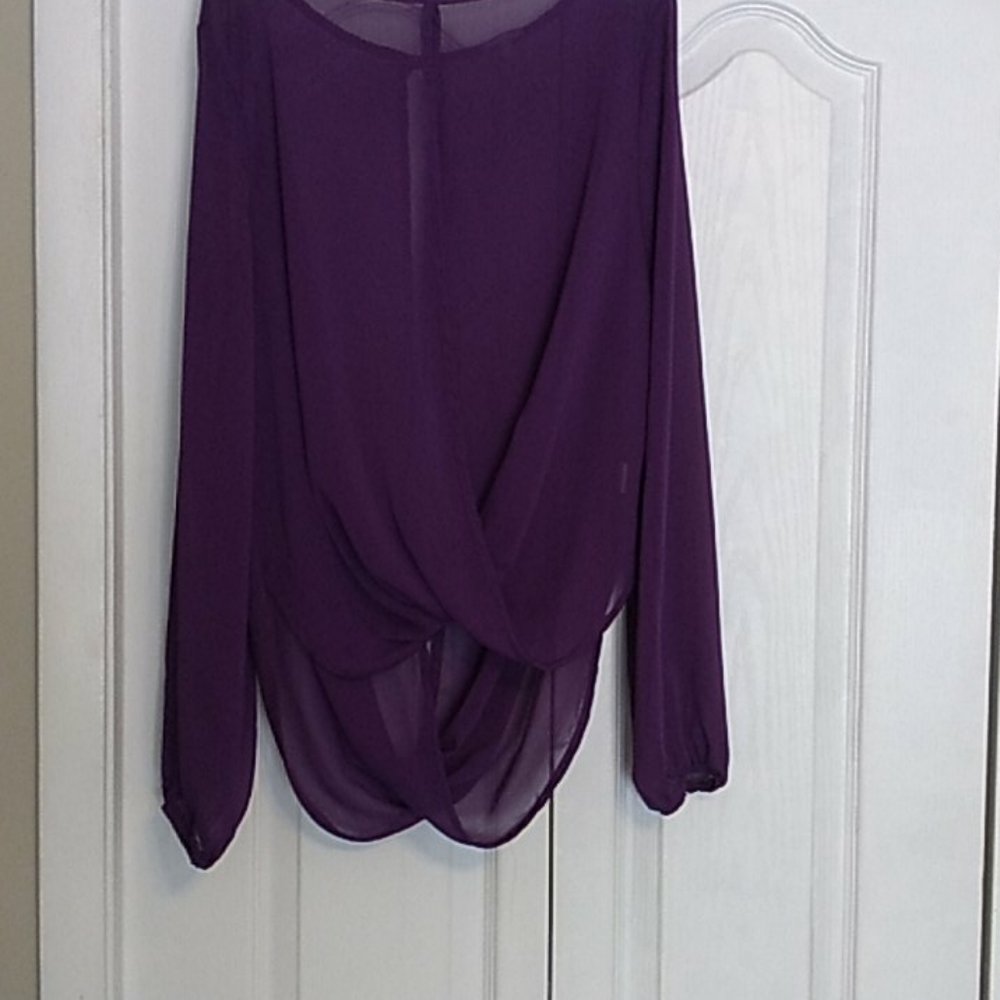 Purple Sheer Blouse